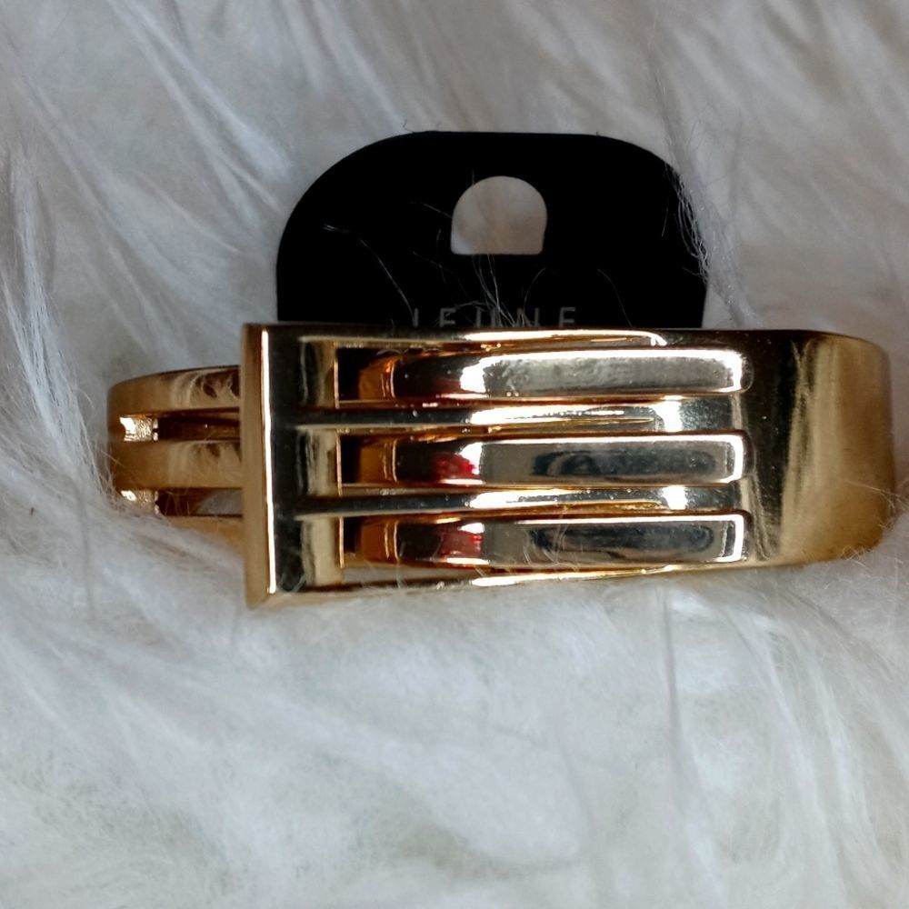 Gold cuff bracelet 